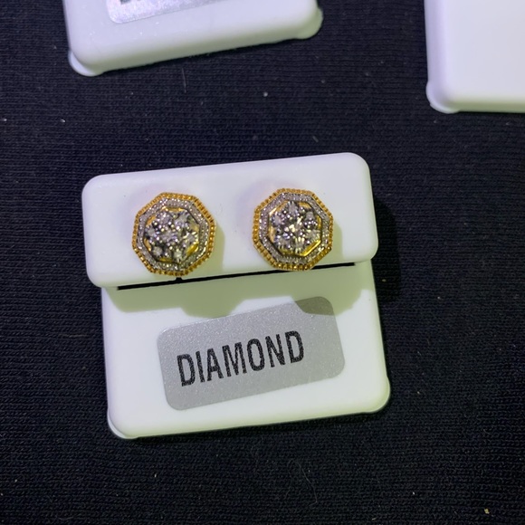 Real diamond earrings